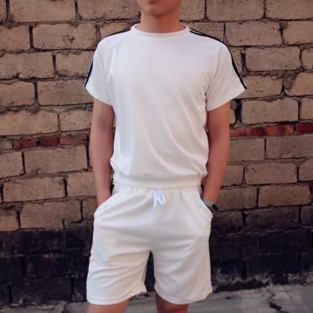 Men's Clothes Men T-shirts Men Suits Men's Sportswear Two Piece Set (Clothes + Pants) Clothing