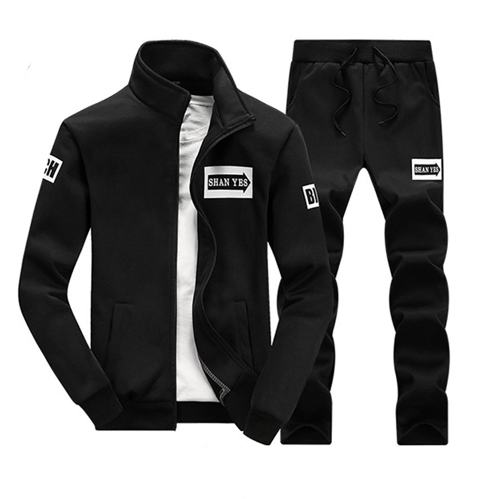 Men Suits Men Suit Men's Long Sleeve Sportswear Suit (Clothes + Pants)Men's Clothes Men Clothing