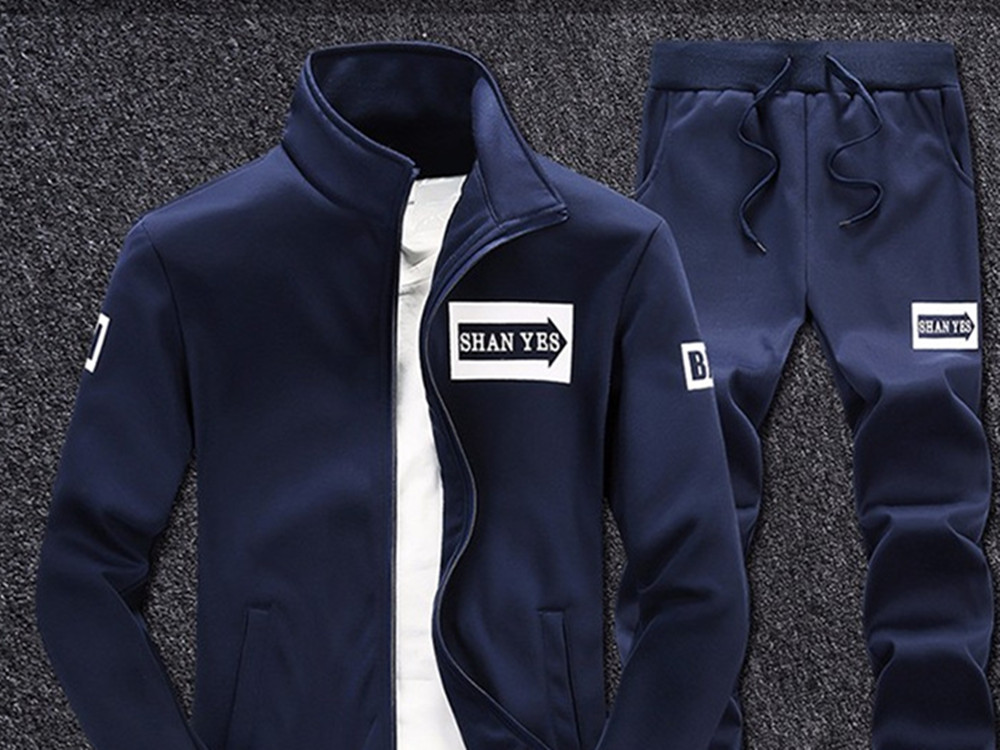 Men Suits Men Suit Men's Long Sleeve Sportswear Suit (Clothes + Pants)Men's Clothes Men Clothing