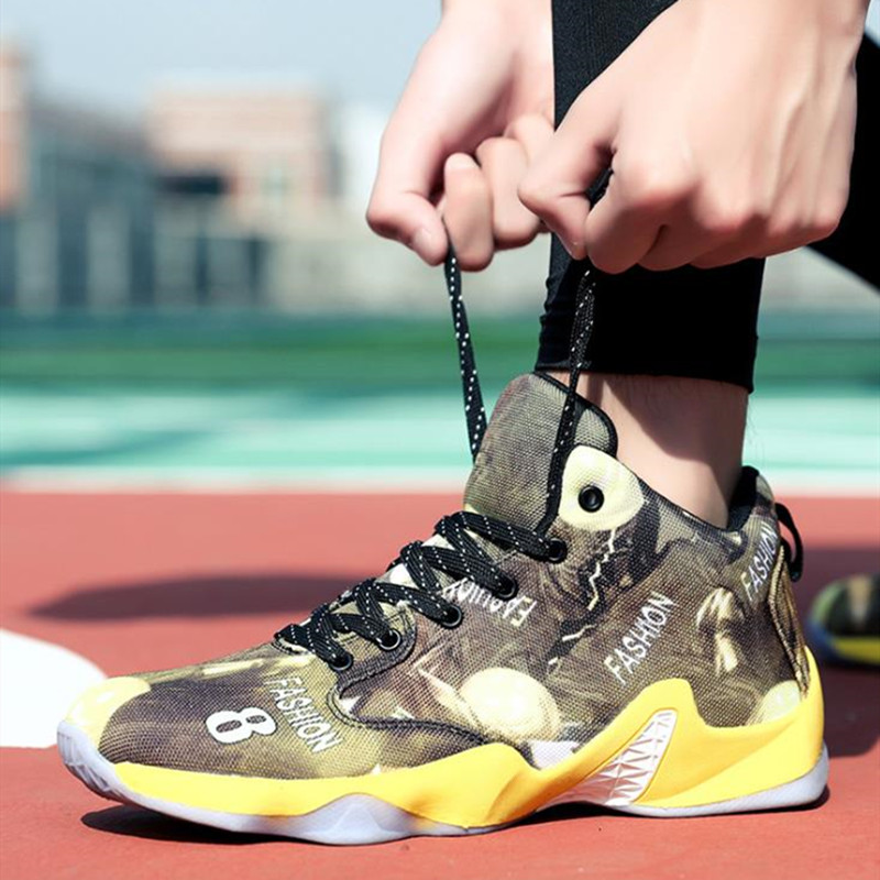 Basketball Shoes Men's Camouflage High-top Shoes Sports Shoes Basketball Shoes High-top Sneakers