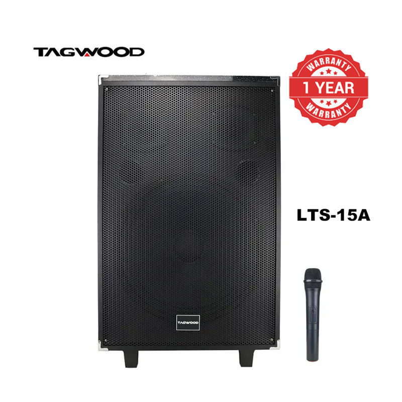 TAGWOOD LTS-15A Outdoor Subwoofer Speaker with Bluetooth,FM Radio,Free Wireless Microphone Woofer