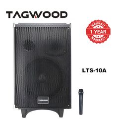 TAGWOOD LTS-10A Subwoofer Outdoor Speaker ,Bluetooth,Free Wireless Microphone & a Built in Battery black 9800w pmpo. LTS-10A