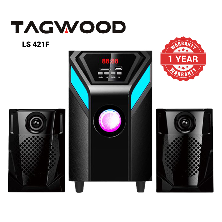 TAGWOOD LS-421F  2.1CH 6000W PMPO WOOFER Home Audio SPEAKER BLUETOOTH/FM/SD/USB Subwoofer Speaker System