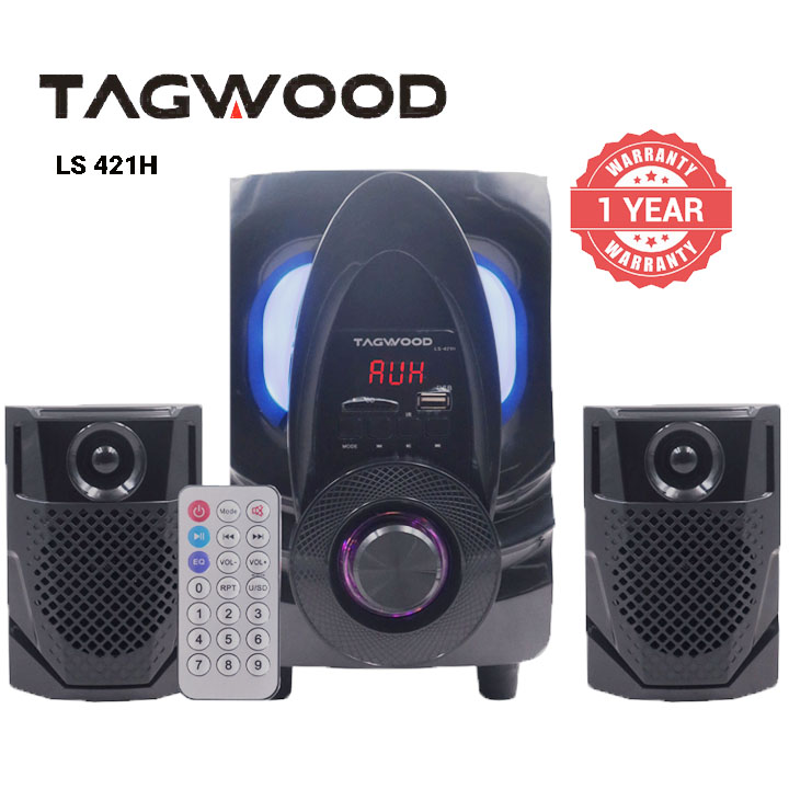 (New Arrival)TAGWOOD LS-421H 2.1CH 6000W PMPO WOOFER Home Audio SPEAKER BLUETOOTH/FM/SB/USB Subwoofer Speaker System