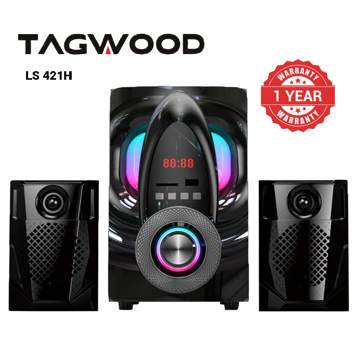 (New Arrival)TAGWOOD LS-421H 2.1CH 6000W PMPO WOOFER Home Audio SPEAKER BLUETOOTH/FM/SB/USB Subwoofer Speaker System