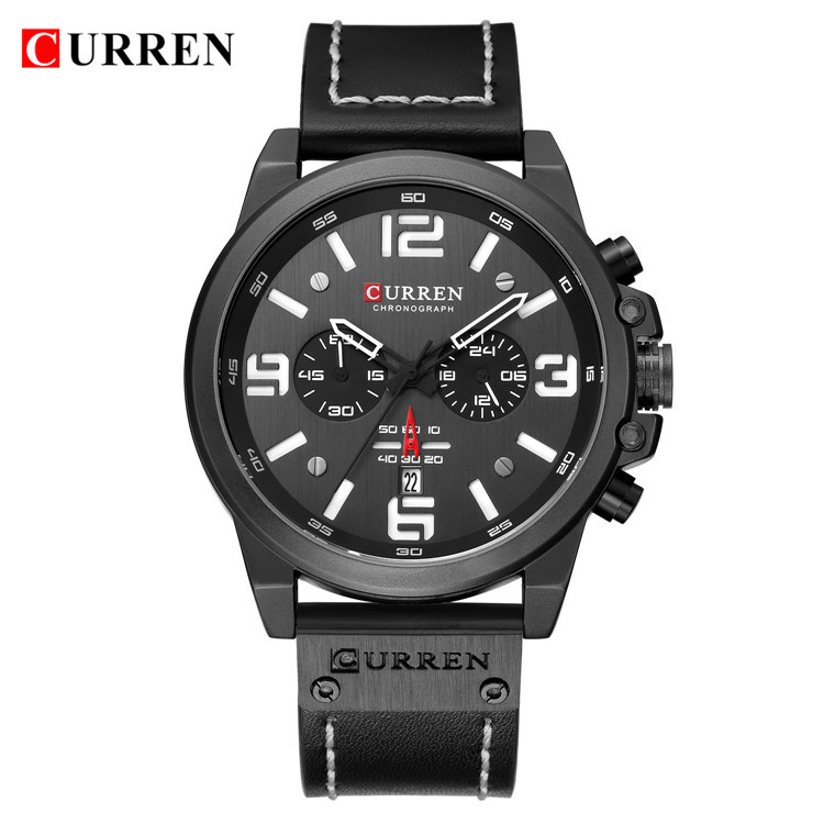 CURREN New Men's Sports outdoor Watches Quartz belt Fashion Multifunction Chronograph  Calendar