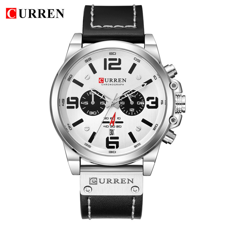 CURREN New Men's Sports outdoor Watches Quartz belt Fashion Multifunction Chronograph  Calendar