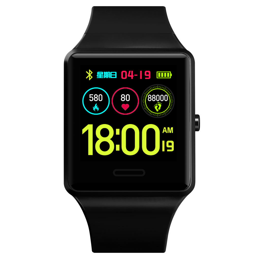 SKMEI Men&apos;s Women&apos;s  Smart LED Screen Pedometer Touchscreen Calorie Heart rate Bluetooth watch