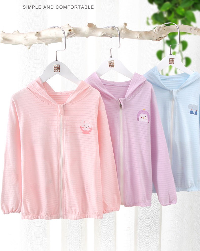 Children's sunscreen summer thin coat boys' girls' coat summer baby sunscreen kid's clothing