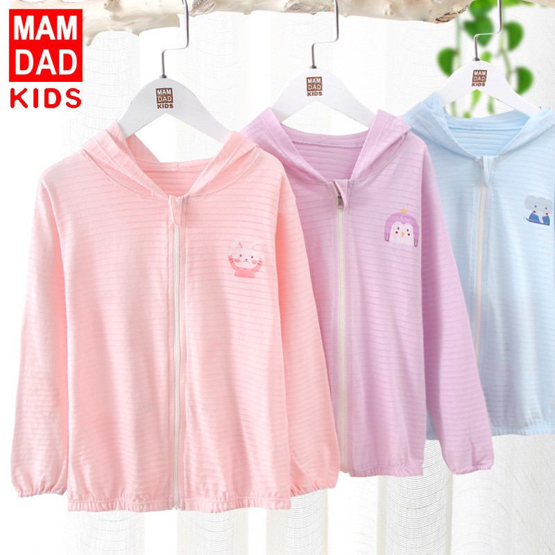 Children's sunscreen summer thin coat boys' girls' coat summer baby sunscreen kid's clothing