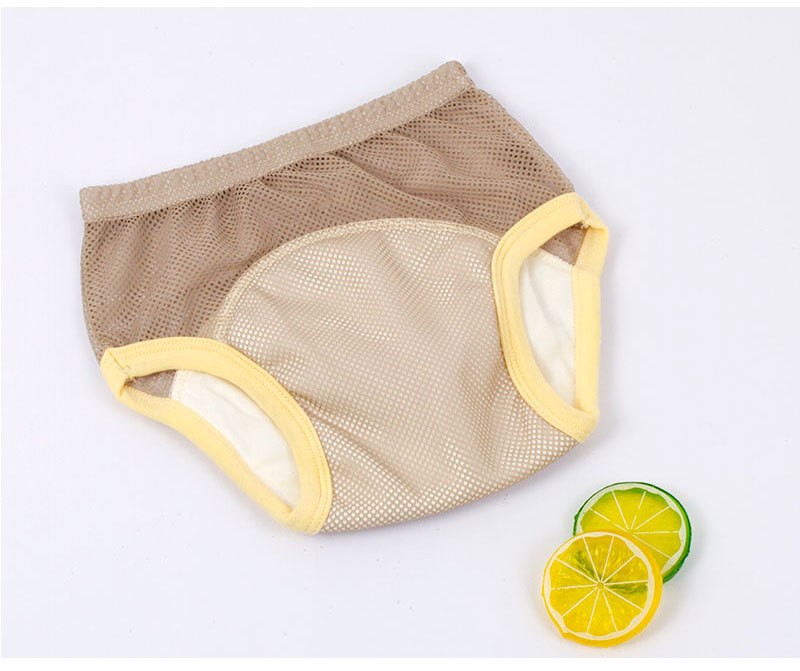 Mesh baby training pants baby toilet training pants waterproof diaper washable gauze learning pants