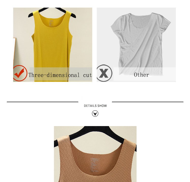 New women's T-shirt thread cotton casual seamless round neck stretch plus size strap bottoming shirt