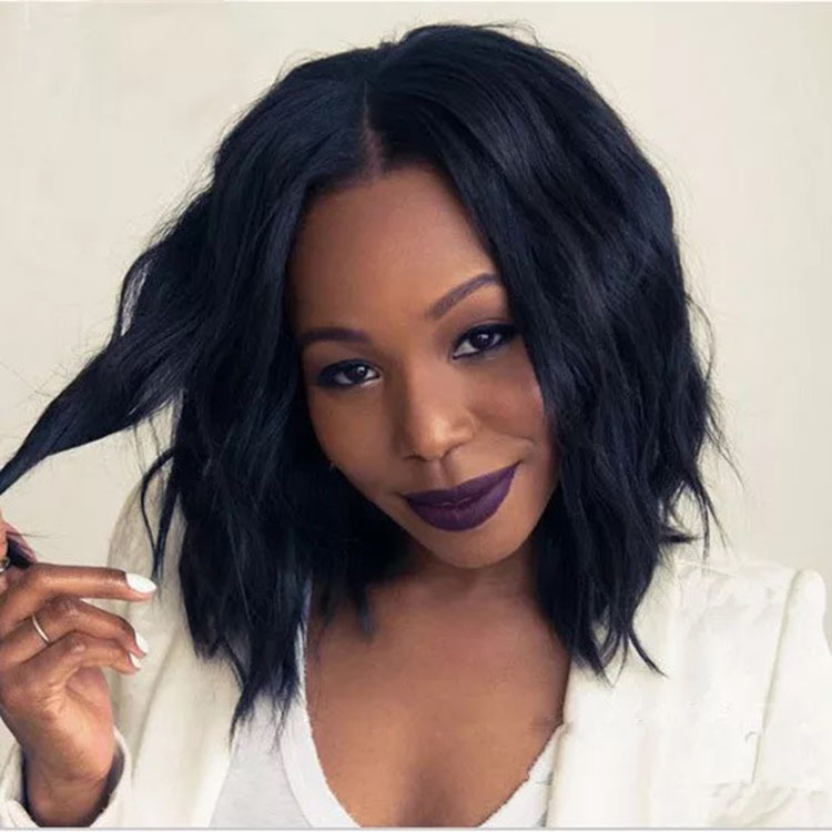 Fashion women&apos;s wigs women&apos;s long curly hair large waves in the parting of the fringe wig