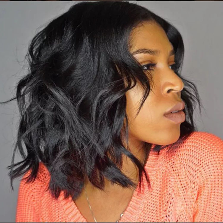 Fashion women&apos;s wigs women&apos;s long curly hair large waves in the parting of the fringe wig