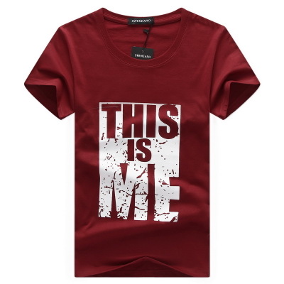 Fast delivery within 1-5 days Men cotton short - sleeved men wear  T-shirt slim men shirts men clothes Men Wear