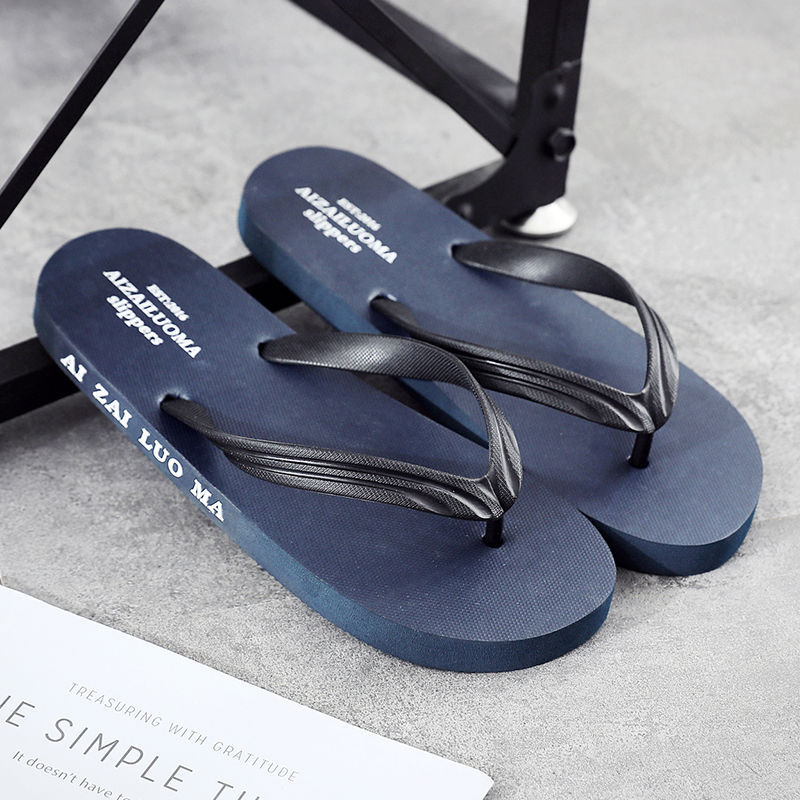 Flip flop men shoe student fashion trend clip toe  outdoor slipper sandals men wear shoes