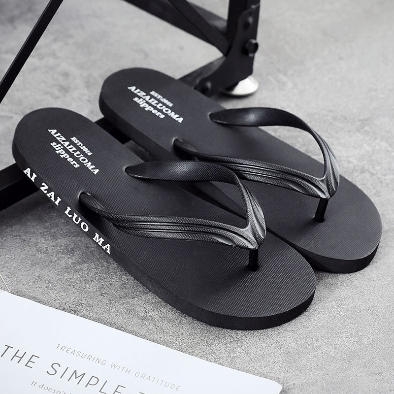 Flip flop men shoe student fashion trend clip toe  outdoor slipper sandals men wear shoes
