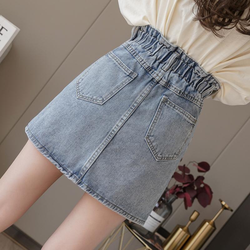 Fashion  Women's denim skirt ladies wear women clothes A-line skirt
