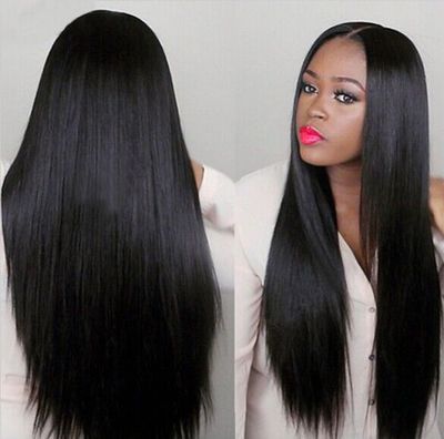 Fast delivery within 1-5 days Beautiful lady wig female natural black girl wig long straight hair women wigs ladies