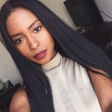 Fast delivery within 1-5 days Beautiful lady wig female natural black girl wig long straight hair women wigs ladies