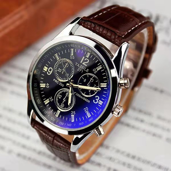 Fast delivery within 1-5 days Men Watches leather straps Stainless Steel  Quartz Luxury Man Wristwatch boy Gift bargains