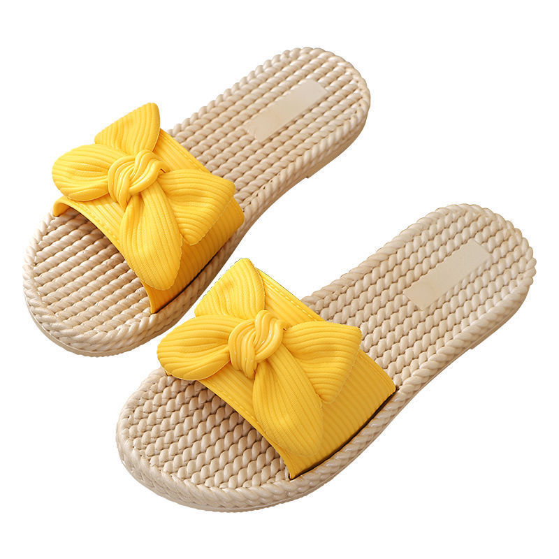 Women's slippers summer bow all-match non-slip slippers