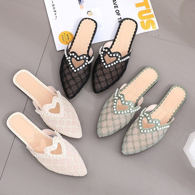 Slippers new versatile casual breathable pointed slippers