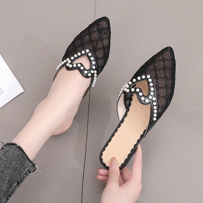 Slippers new versatile casual breathable pointed slippers