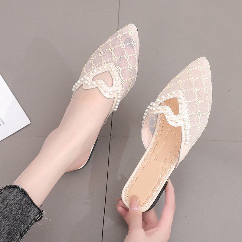 Slippers new versatile casual breathable pointed slippers