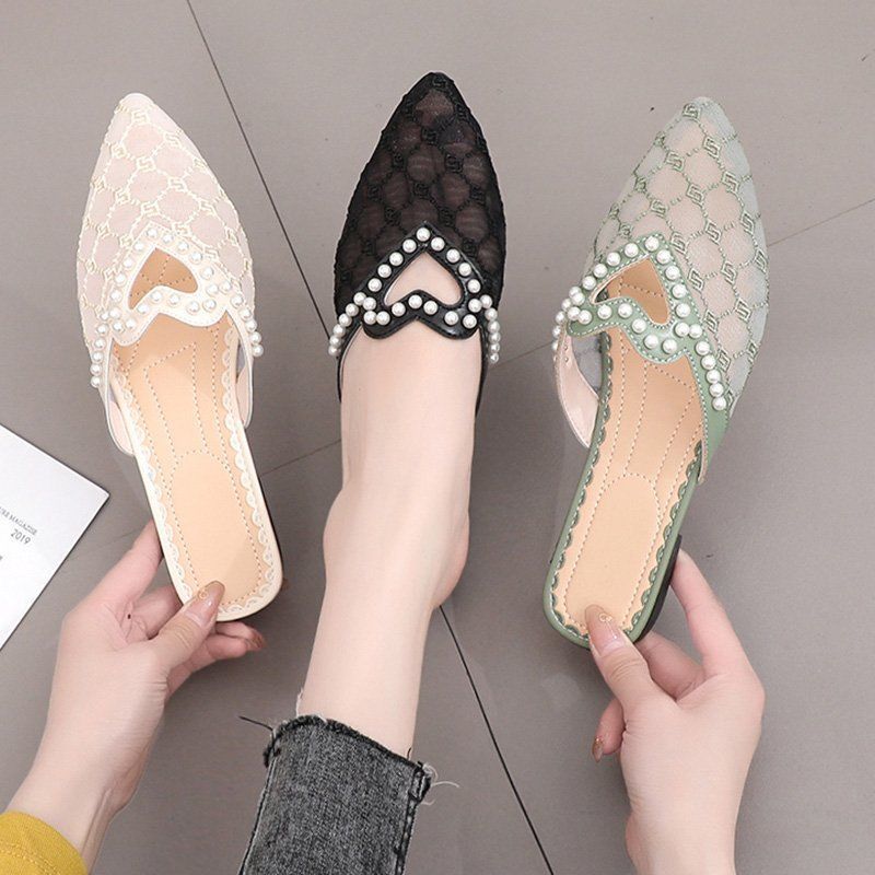 Slippers new versatile casual breathable pointed slippers
