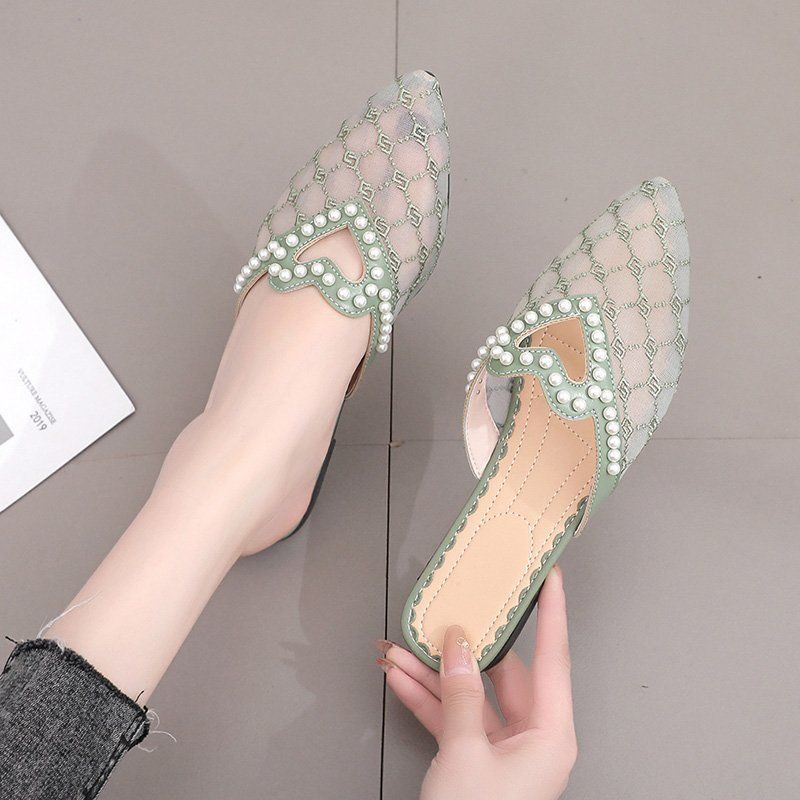 Slippers new versatile casual breathable pointed slippers