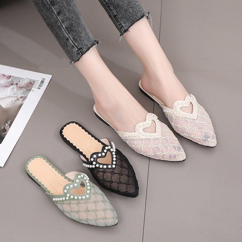 Slippers new versatile casual breathable pointed slippers