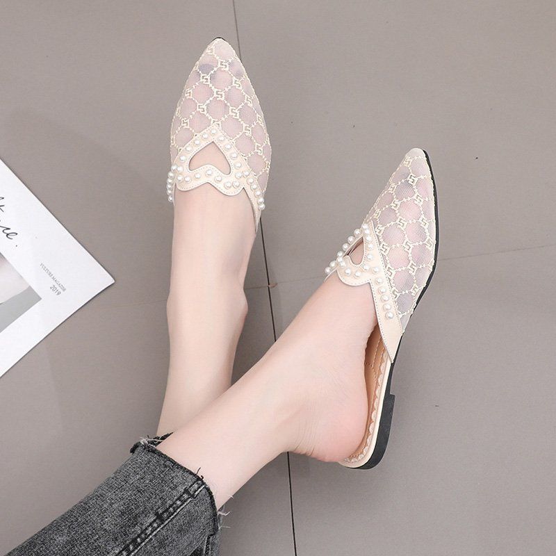 Slippers new versatile casual breathable pointed slippers