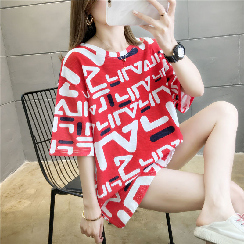 Summer new short-sleeved t-shirt plus size women's top t-shirt