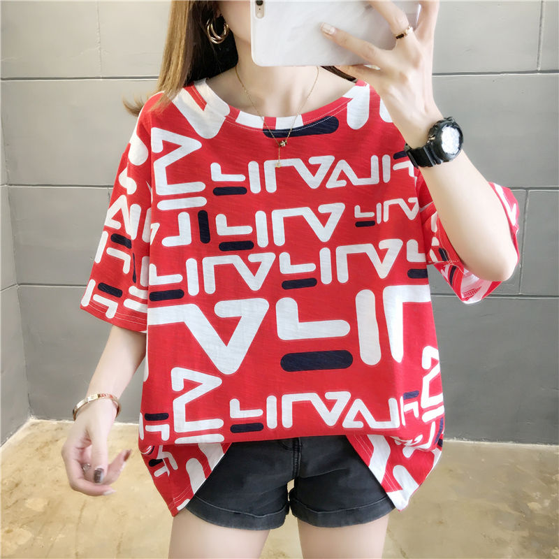 Summer new short-sleeved t-shirt plus size women's top t-shirt