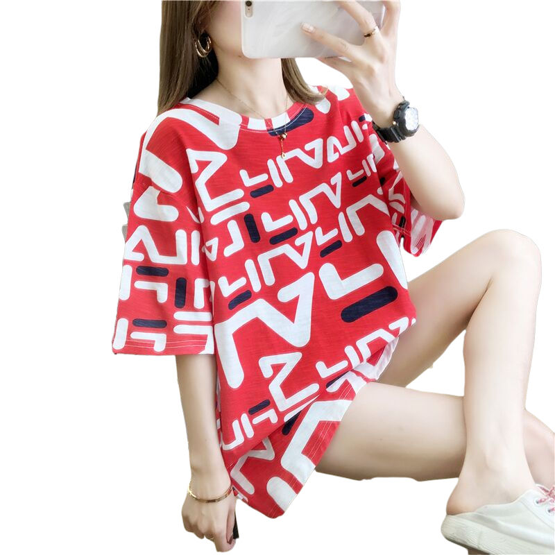 Summer new short-sleeved t-shirt plus size women's top t-shirt