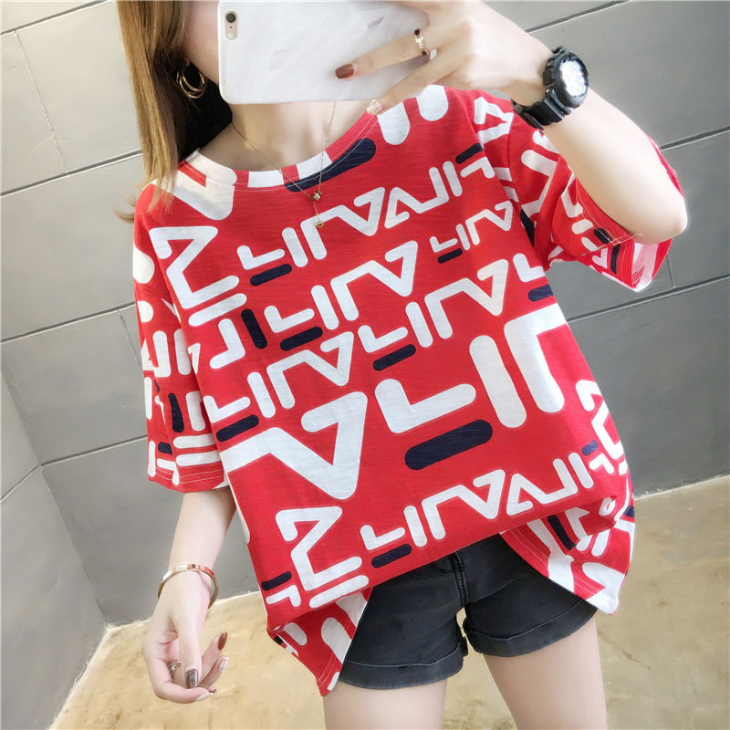 Summer new short-sleeved t-shirt plus size women's top t-shirt