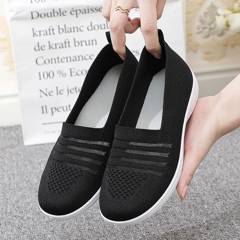 Summer new style women&apos;s casual running sports net shoes flat shoes