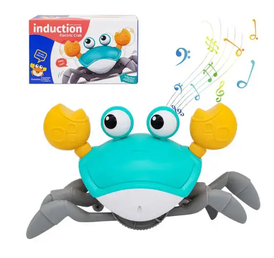 Smart sensor toys Induction Escape Crab Rechargeable Electric Pet Musical Toys Children'S Toys Birthday Gifts Interactive Toys Learn To Climb Toys Fast delivery within 1-5 days