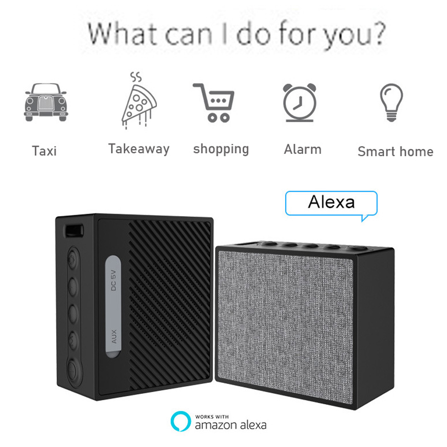 Amazon Bluetooth Speaker Alexa Smart Voice  Portable Creative Gift Speaker