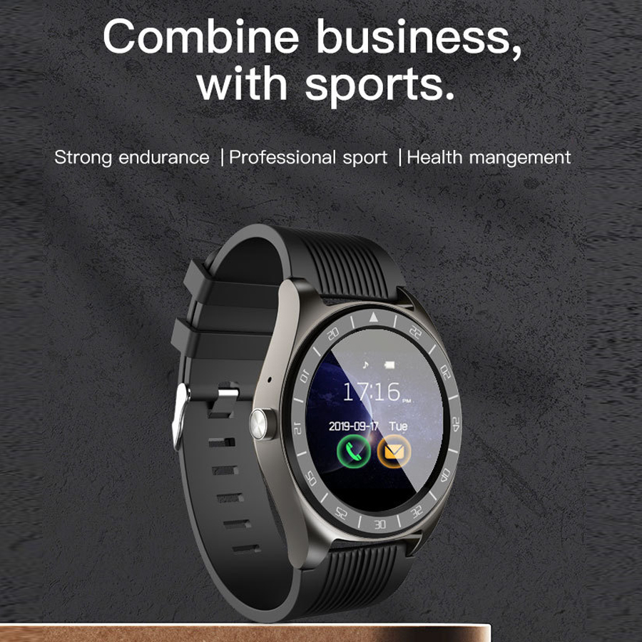 Round screen smart sports watch waterproof touch watch Bluetooth smart Sports Watch