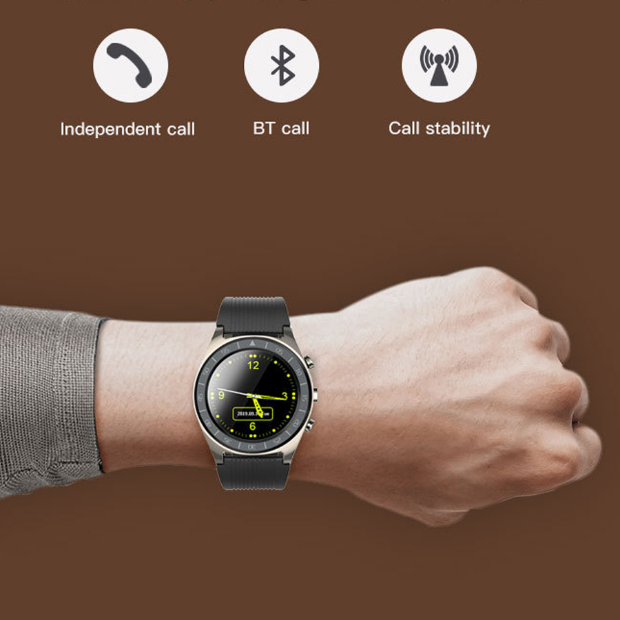 Round screen smart sports watch waterproof touch watch Bluetooth smart Sports Watch