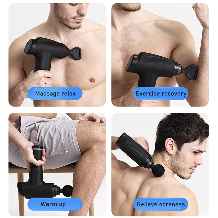 Electric fascial gun for muscle relaxation and massage