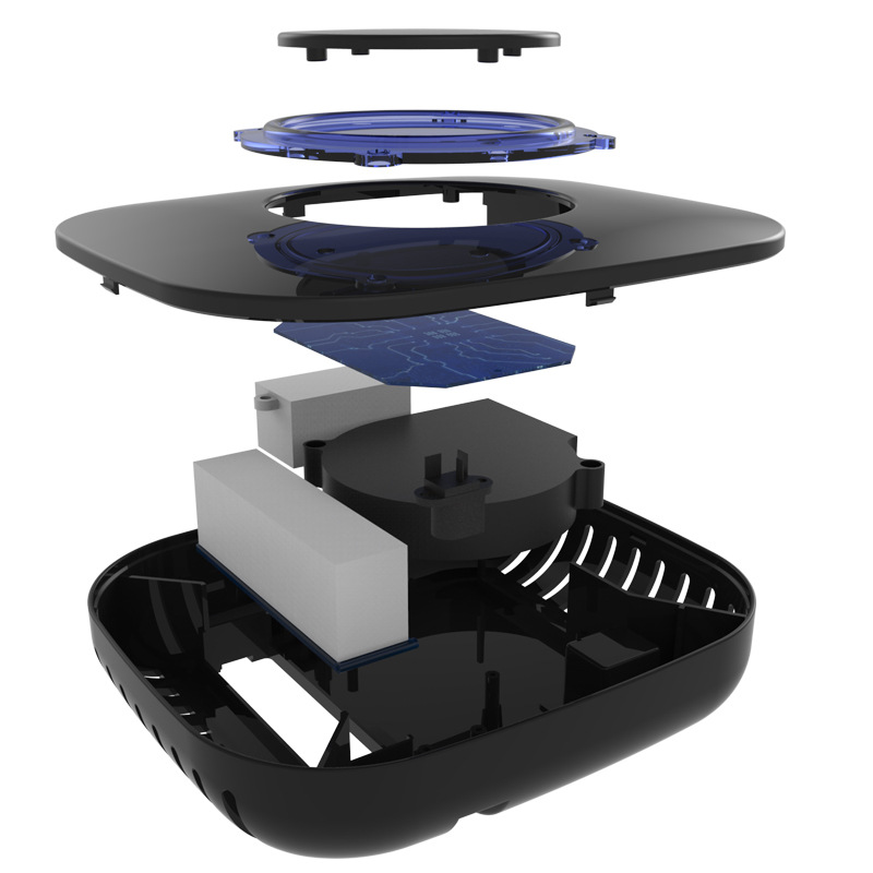 New intelligent car air purifier desktop office formaldehyde removal anion car oxygen bar