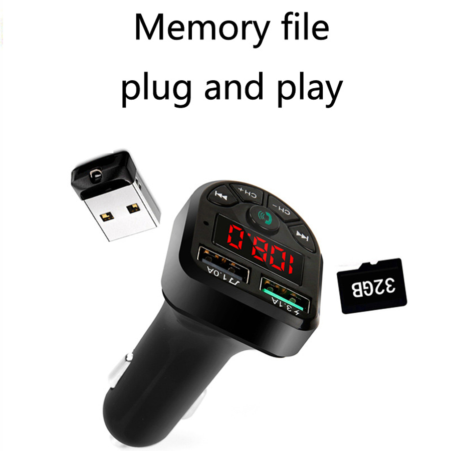 Car MP3 Bluetooth receiver FM transmitting handsfree call