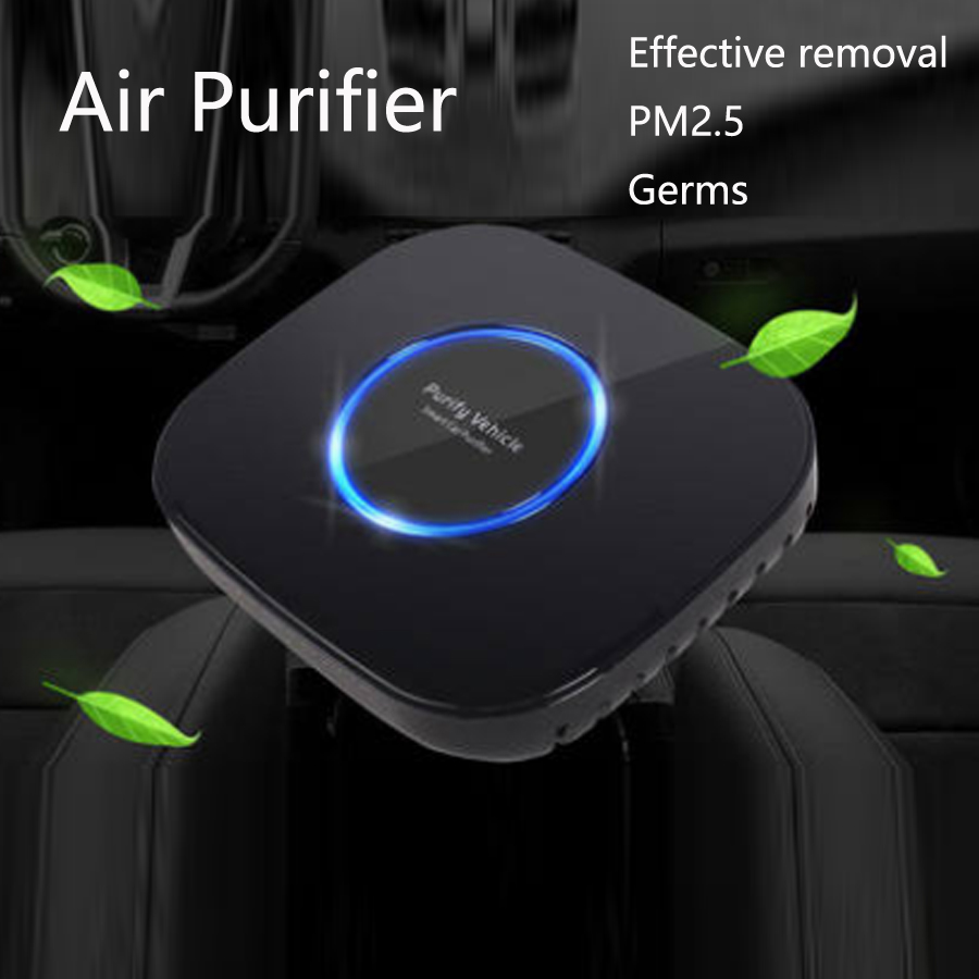 New intelligent car air purifier desktop office formaldehyde removal anion car oxygen bar