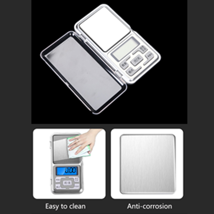 Mini kitchen food jewelry scale precision electronic scale portable stainless steel