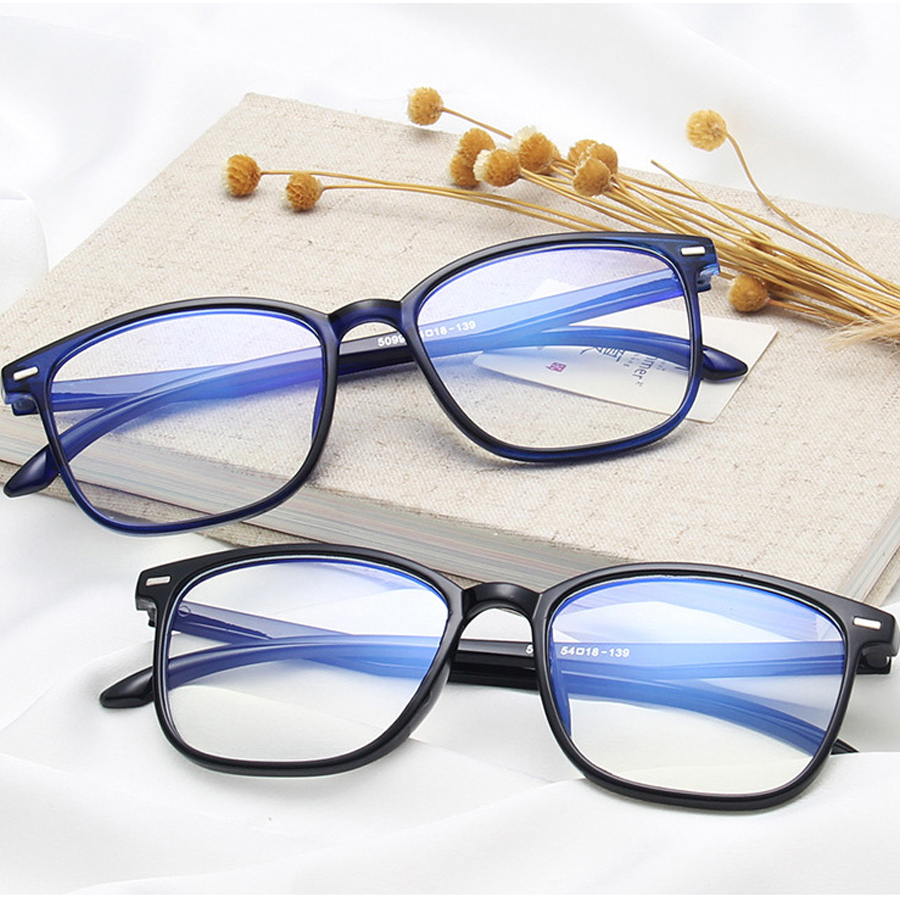 Spectacle Frames  Retro anti-blue glasses, personality, glasses frame, flat mirror  glasses frame
