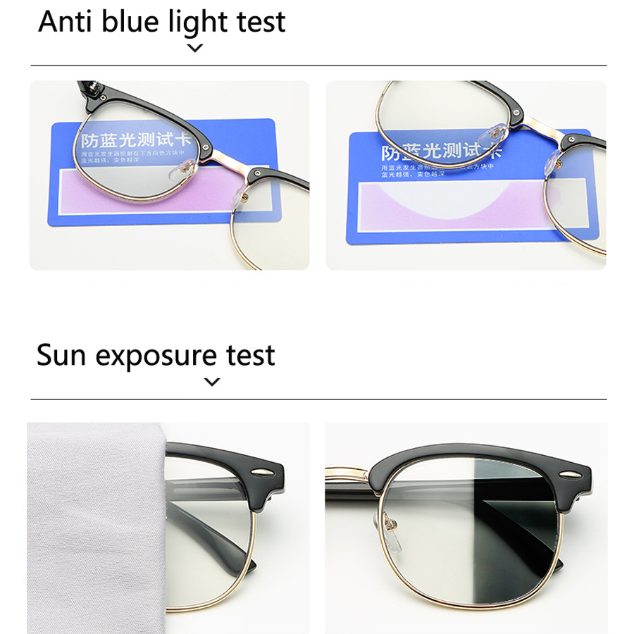Spectacle Frames new anti-blue light glasses unisex retro flat mirror anti-ultraviolet