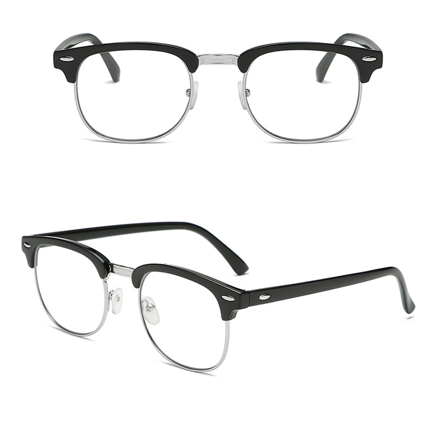 Spectacle Frames new anti-blue light glasses unisex retro flat mirror anti-ultraviolet